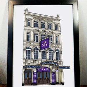 SIX the Musical West End Digital Art Print A4 A5 Vaudeville Theatre ...