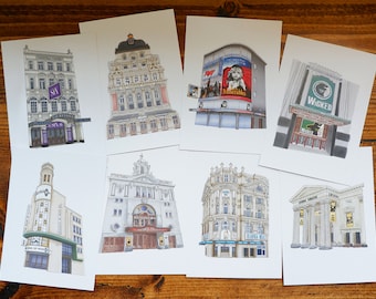 West End Theatre Miniature Prints | A6 Postcards
