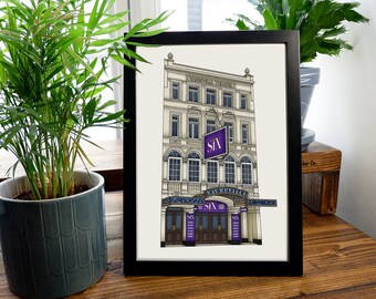 Sechs The Musical West End Digital Art Print A4 A5 Vaudeville Theater London