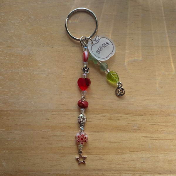 fiona apple beaded keychain