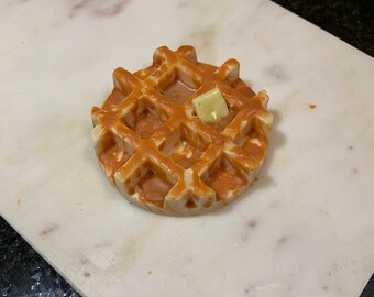 Cinnamon vanilla waffle shaped wax melt