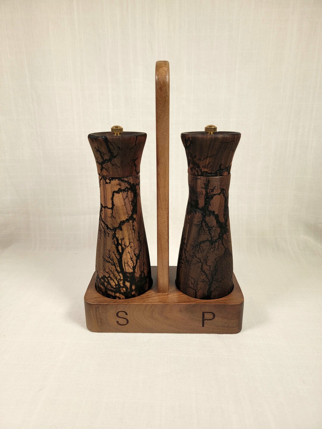 Wooden Salt and Pepper Grinders Etsy