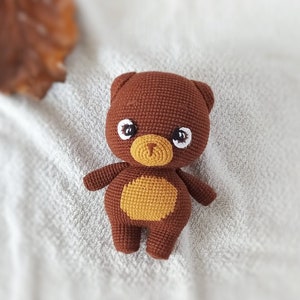 Crochet Teddy Bear Amigurumi Pattern: DIY Bear Tutorial (PDF)