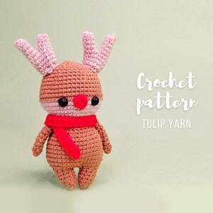 Small amigurumi deer pattern | Deer crochet toy | PDF crochet pattern