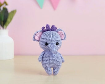 Elephant amigurumi free pattern |  Elephant crochet free pattern | Handmade elephant crochet tutorial | PDF file