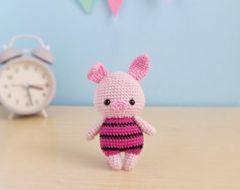 Pig amigurumi free pattern | Piglet crochet free pattern | Handmade pig crochet tutorial | PDF file