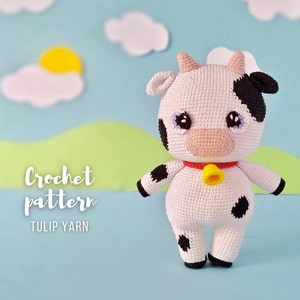 Amigurumi cow pattern | Cow crochet pattern | PDF plush pattern