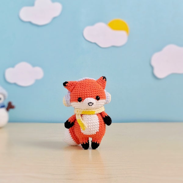 Fox amigurumi free pattern |  Mini foxy animal crochet pattern | Handmade small fox crochet tutorial | PDF file only