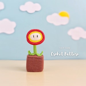 Fire Flower Crochet Pattern: Game Inspired Amigurumi (PDF)