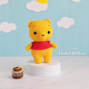 Winnie the Pooh Crochet Pattern: Amigurumi Bear Toy (PDF)