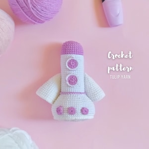 Rocket free crochet Pattern | Spaceship free amigurumi pattern | Space toy pattern | PDF