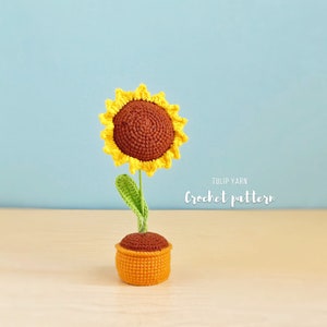 Sunflower crochet pattern | Crochet flower pattern | PDF flower pattern