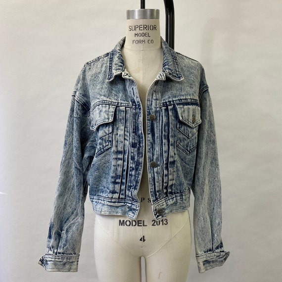 1980's Acid Wash Denim Jacket