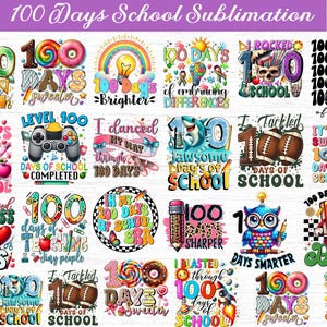 100 days of school png bundle, 100 day of school png, Teacher 100 days, 100 days of school teacher png,100 Days Smarter Png,100th Day School