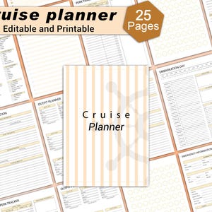 Ultimate Cruise Planner Bundle,Editable cruise schedule,Cruise planner printable,Cruise planning,Vacation Plan Template,Digital cruise plan