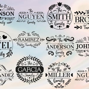 Monogram SVG Bundle, Elegant Initial & Split Monogram Cut Files, Custom Name Designs for Cricut Silhouette, Instant Digital Download