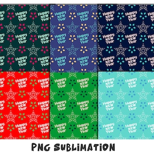 New Year Pattern, new year seamless 2025, New year 2025 seamless pattern PNG JPEG, new year sublimation, New year Retro, Happy new year Jpeg