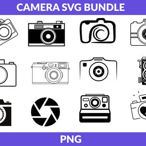 Câmera png clipart, Câmera fotográfica PNG Clipart, Fotógrafo Clipart, Criação de cartões, Artesanato em papel, Download digital, Uso comercial da câmera