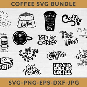 Coffee svg bundle, Coffee Svg, Mug Svg Bundle, Funny Coffee Saying Svg, Coffee Quote Svg, Mug Quote Svg, Coffee Mug Svg, Cut File For Cricut