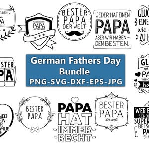German Plotter fathers day svg, German plotter file Dad, Father&#39;s Day gift, Dad svg, German sayings svg, Family svg, Cricut svg, Laser file