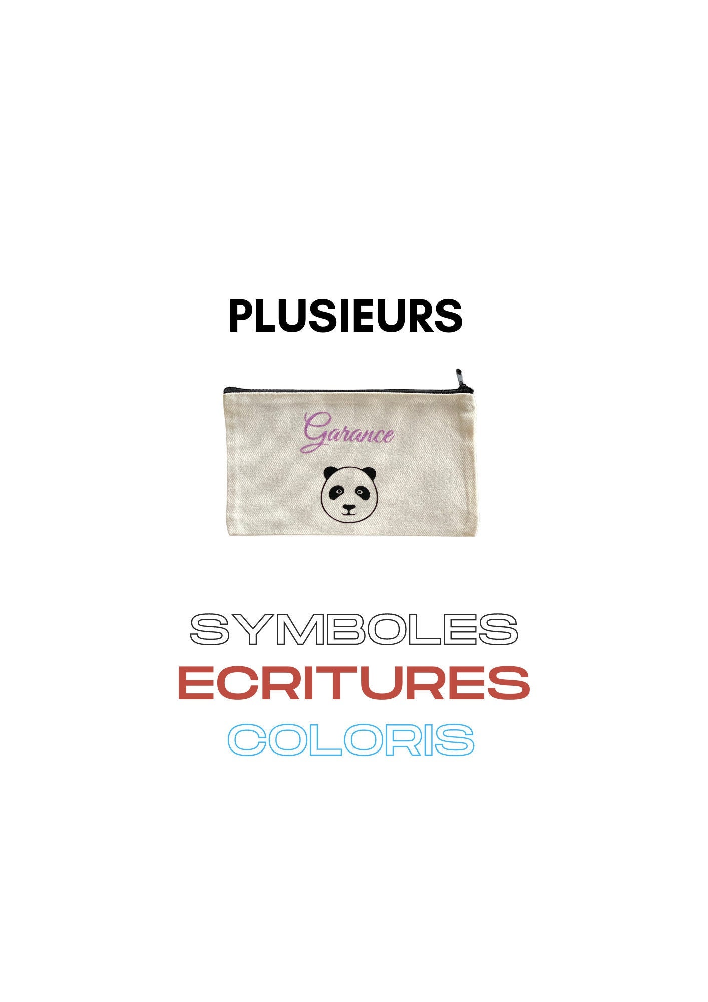 Trousse Personnalisée Enfant Prénom Symbole Couleur Cadeau Idéal de Naissance