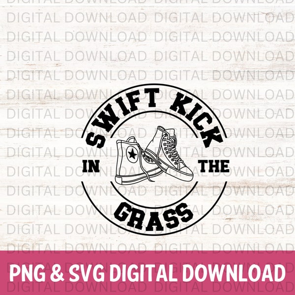 Swift Kick in the Grass, kickball team, kickball team logo name, kickball funny team name, kickball team name logo ideas.
