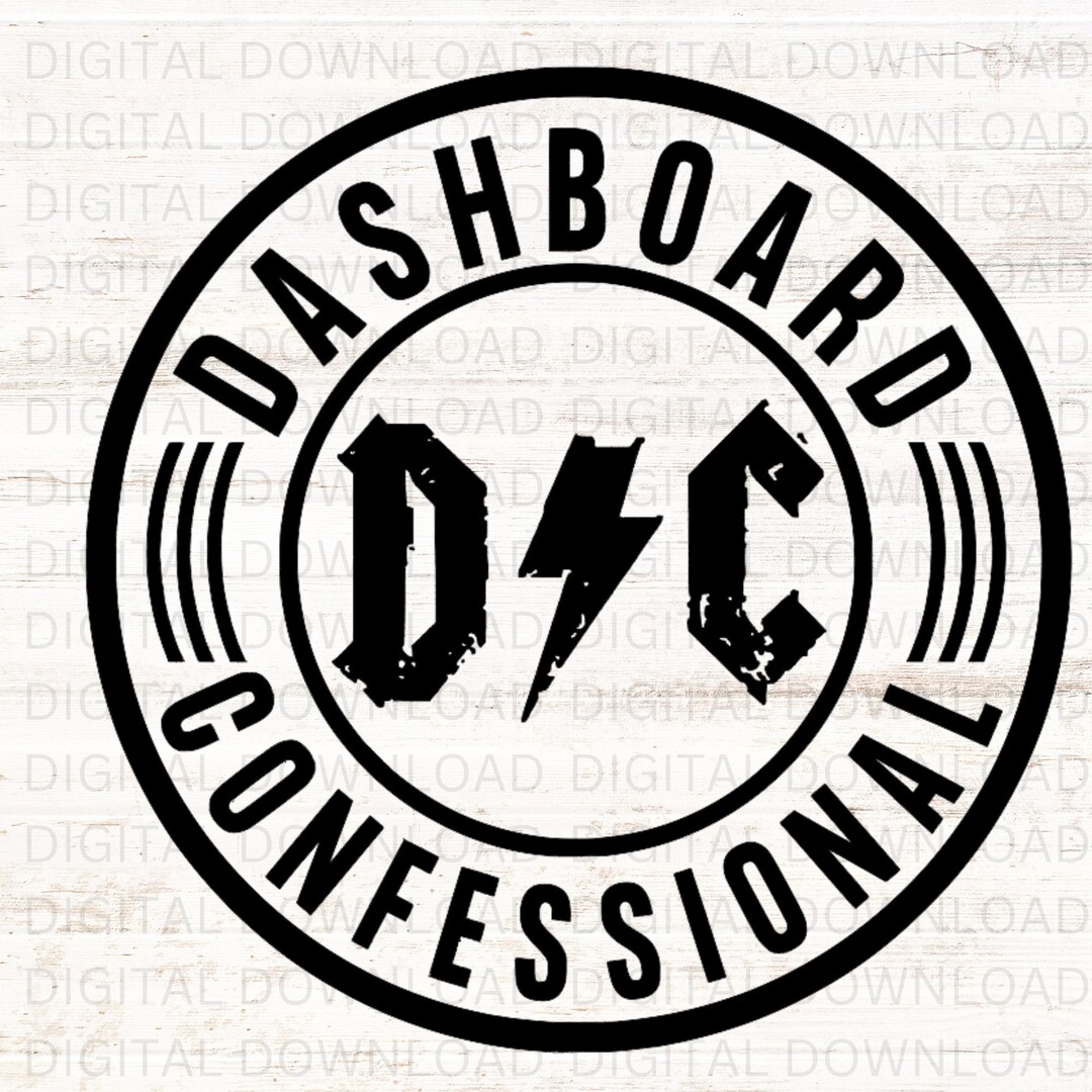 Dashboard Confessional Band Tee, SVG,PNG, Digital Download, Cut File