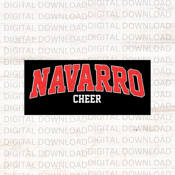 Navarro Cheer Svg Etsy