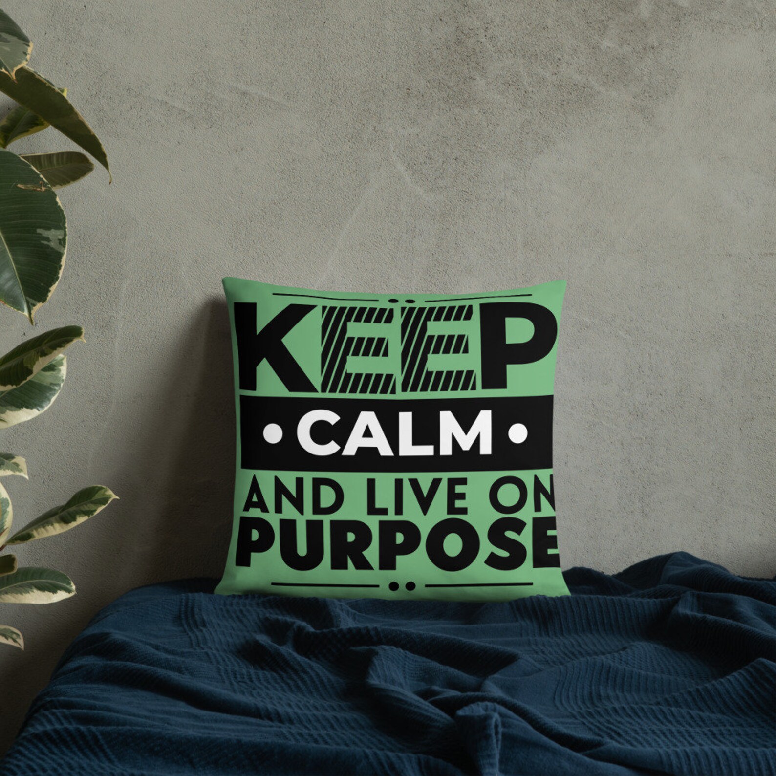 Keep Calm and Live on Purpose Motivational Success Basic Etsy