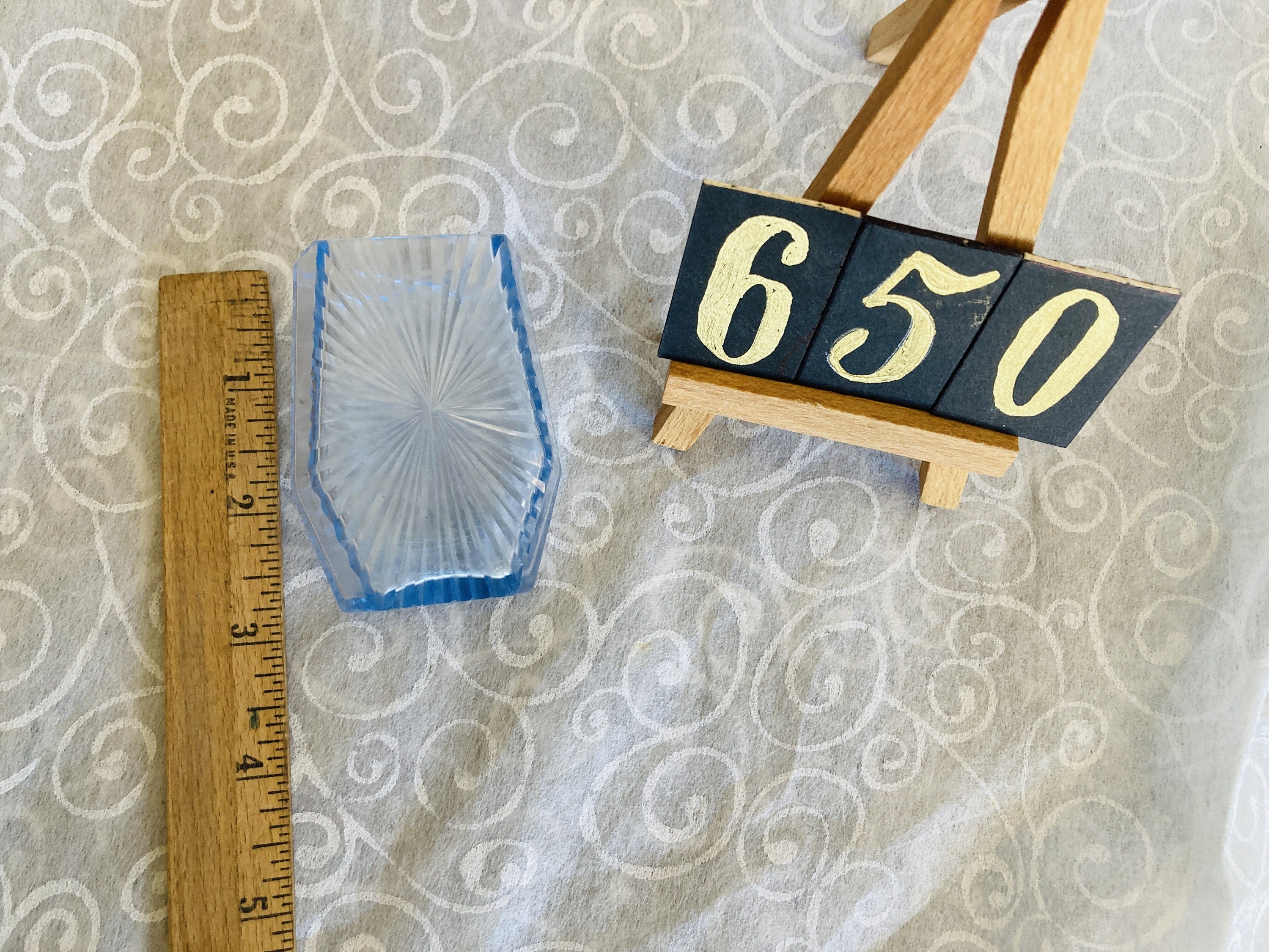 650 Vintage Small Light Blue Glass Vase Etsy