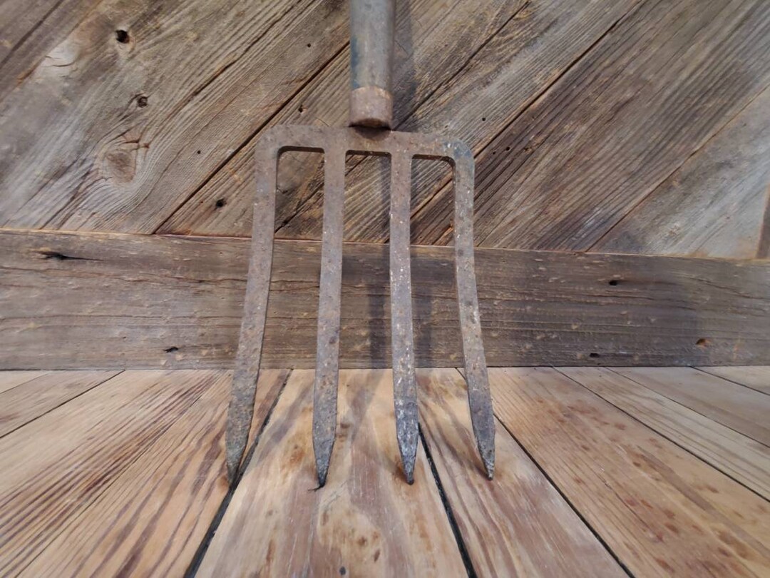 Antique Pitch Fork Potato Shovel Farmhouse Rustic Etsy