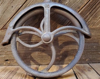 Free Shipping - Antique Pulley - ARCHITECTURAL SALVAGE