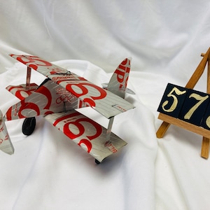 578 Coca Cola Soda Can Airplane - Handcrafted- Wind Spinner- Airplane- Can Art