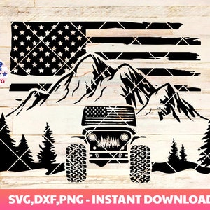 American offroad Svg,terrain Graphics svg,Mountains Forest, USA Flag,US terrain,offroad Silhouette,Amarican Flag,4x4 offroad Clip art,Cricut