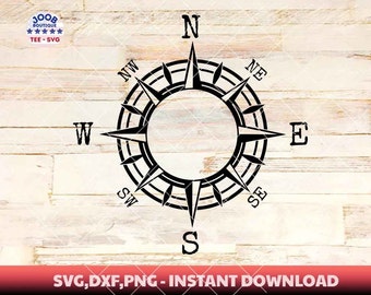 Compass SVG,Compass Rose,Compass Star png,Adventure SVG, Nautical Compass, Vintage Compass svg, north south svg,compass glowforge svg,Cricut