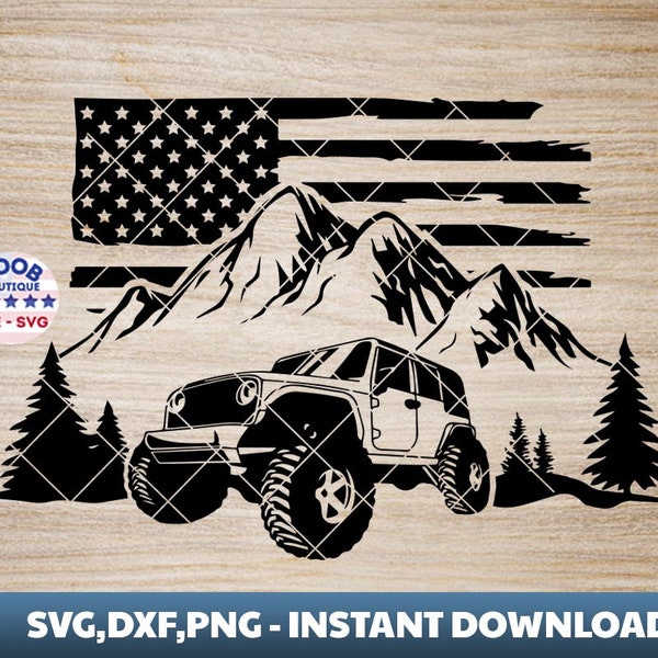 American offroad Svg,terrain Graphics,USA Flag,US terrain,offroad Silhouette,Amarican Flag , 4x4 offroad Clip art,Flag Usa,Cricut Silhouette