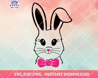 Cute Bunny Rabbit svg, Easter Bunny png svg,Happy Easter svg,Spring svg,Rabbit SVG,Animal Face svg,Rabbit svg,Bunny Face svg, easter clipart