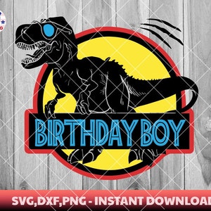 Dinosaurio Birthday Boy Svg, Niños Dinosaurio Cumpleaños Camisa T-rex Design Boy Svg, Cumpleaños Saurus Svg, películas dinosaurio, niños camisa svg, Silueta