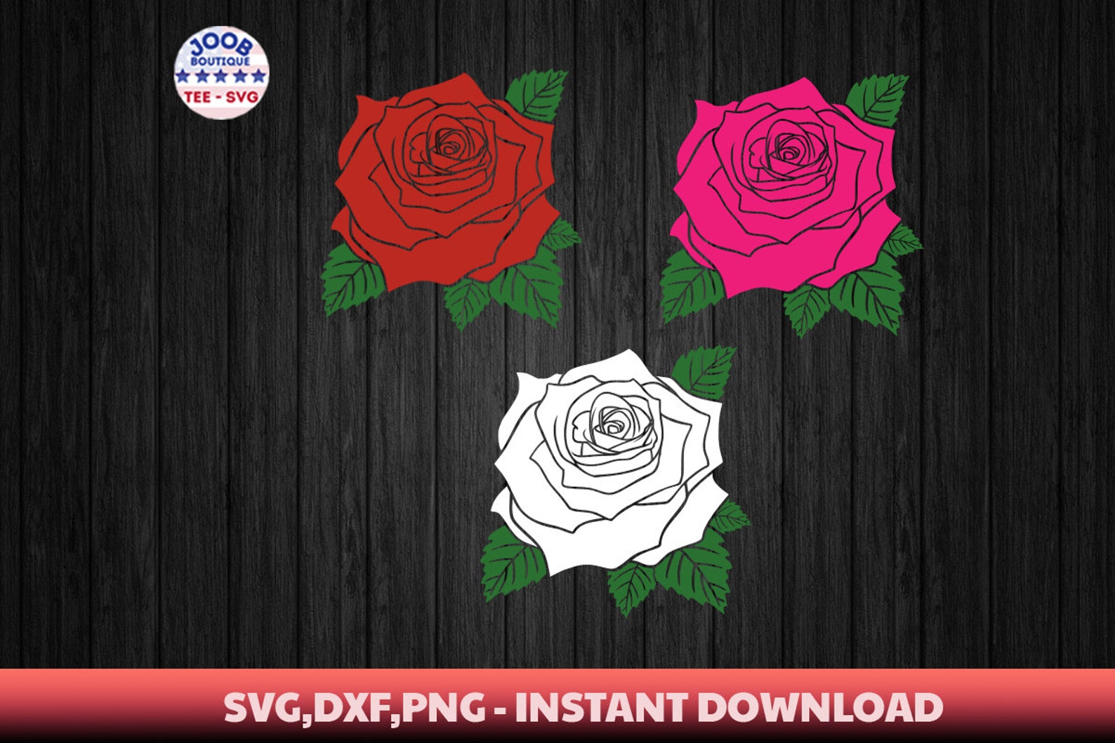 Rose Svg Bundle,roses Outlines,red Rose Svg,rose Flower Svg,rose Cut ...