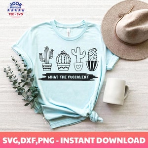 Divertido SVG suculento, Lo que el fucculento svg, Cactus SVG, Imagen divertida de cactus, Planta en maceta SVG, Plantas en macetas, Clipart Vector Silhouette Cricut