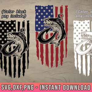 US Flag caza y pesca Svg, 4 de julio svg, Bass Fishing svg, Fisherman svg, Fishing Hook svg,Fishing Net Svg,Funny Fishing SVG,Cricut