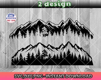 Forest and Mountains svg,Mountains png,Adventure png,forest png,tree svg,trees svg,tree png, Travel svg,nature camping, Landscape svg,Cricut