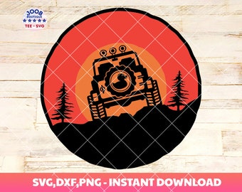 US Offroad duck Retro Sunset svg, Off road png,terrain Graphics,USA Flag,US terrain,duck wave Offroad,4x4 offroad Clip art,Silhouette Cricut