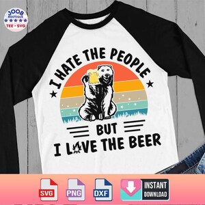 Odio a la gente pero me encanta la cerveza svg, Camping Travel Bear svg, Beer Wild SVG, Día del padre Svg, Cool Dad Svg, Día del papá, Regalo para papá, Camping svg