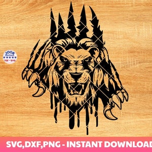 Bestia León svg, Garra de león svg, Rasguño de león svg, León svg, León png, Clipart de león, Archivo de corte de león, Animal salvaje, Animal bestia, león vector svg, cricut