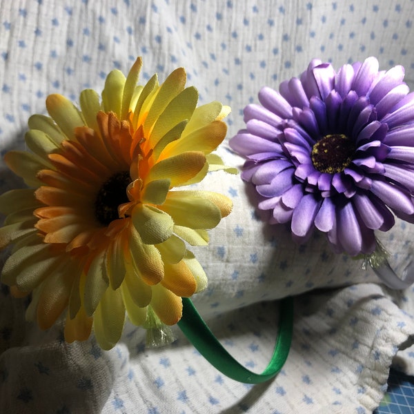 Large flower hairband