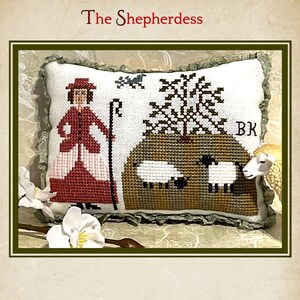 The Shepherdess. Cross Stitch Chart. PDF. The Sampler Company. DIGITAL DOWNLOAD