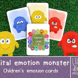 Emotion feeling cards to support children's mindfulness