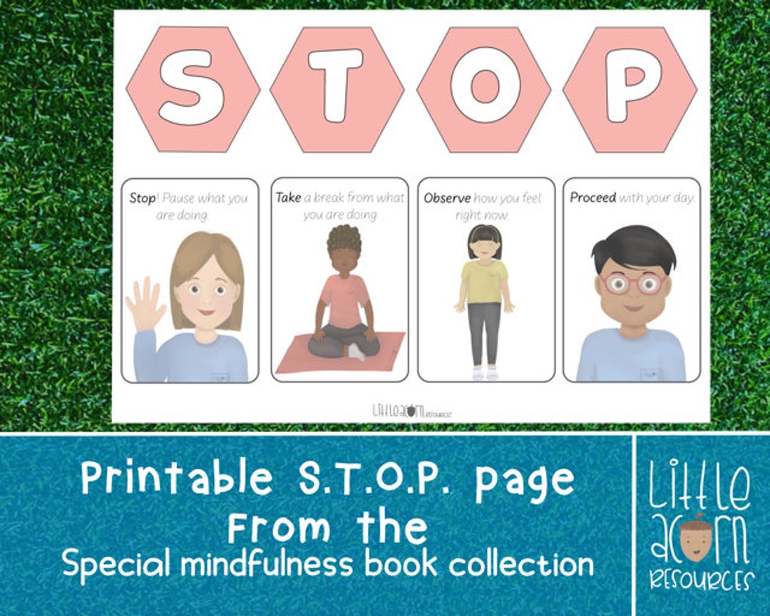Printable S.T.O.P. Activity From the Special Book Colection to Support ...