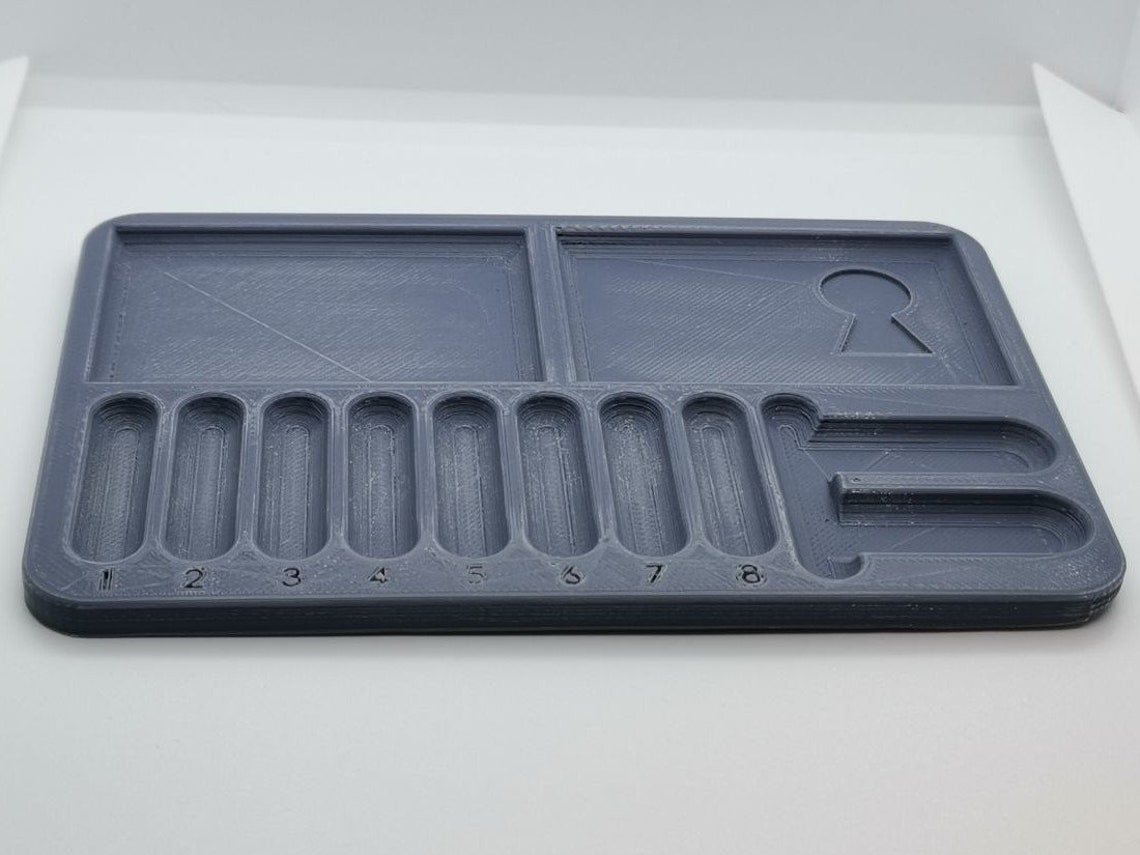 Deluxe lock pinning tray for lockpicking practice and Etsy